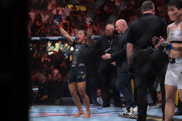 October 3, 2026, Salt Lake City, Utah, USA: NATALIA SILVA defeated WANG CONG by unanimous decision (48-47, 48-47, 49-46) during UFC 332 at the Delta Arena in Salt Lake City. Salt Lake City USA - ZUMAo117 20261003_zsp_o117_198 Copyright: xMikaelxOnax