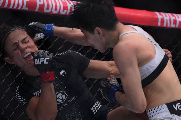 October 3, 2026, Salt Lake City, Utah, USA: NATALIA SILVA defeated WANG CONG by unanimous decision (48-47, 48-47, 49-46) during UFC 332 at the Delta Arena in Salt Lake City. Salt Lake City USA - ZUMAo117 20261003_zsp_o117_177 Copyright: xMikaelxOnax