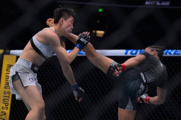 October 3, 2026, Salt Lake City, Utah, USA: NATALIA SILVA defeated WANG CONG by unanimous decision (48-47, 48-47, 49-46) during UFC 332 at the Delta Arena in Salt Lake City. Salt Lake City USA - ZUMAo117 20261003_zsp_o117_180 Copyright: xMikaelxOnax