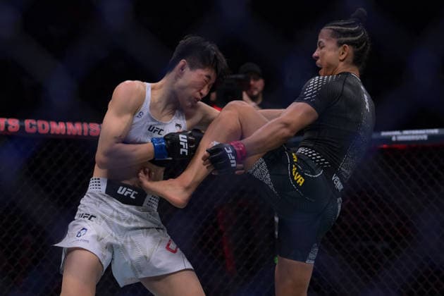 October 3, 2026, Salt Lake City, Utah, USA: NATALIA SILVA defeated WANG CONG by unanimous decision (48-47, 48-47, 49-46) during UFC 332 at the Delta Arena in Salt Lake City. Salt Lake City USA - ZUMAo117 20261003_zsp_o117_174 Copyright: xMikaelxOnax