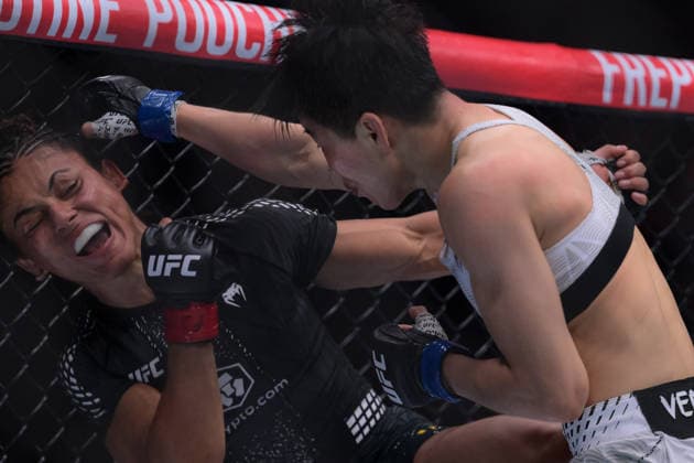 October 3, 2026, Salt Lake City, Utah, USA: NATALIA SILVA defeated WANG CONG by unanimous decision (48-47, 48-47, 49-46) during UFC 332 at the Delta Arena in Salt Lake City. Salt Lake City USA - ZUMAo117 20261003_zsp_o117_178 Copyright: xMikaelxOnax