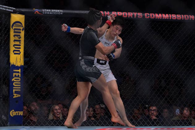 October 3, 2026, Salt Lake City, Utah, USA: NATALIA SILVA defeated WANG CONG by unanimous decision (48-47, 48-47, 49-46) during UFC 332 at the Delta Arena in Salt Lake City. Salt Lake City USA - ZUMAo117 20261003_zsp_o117_169 Copyright: xMikaelxOnax