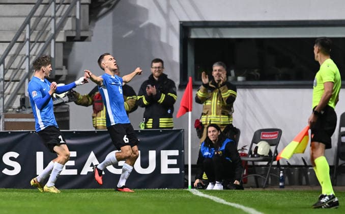 (261004) -- TALLINN, Oct. 4, 2026 -- Estonia s Rasmus Peetson (2nd L) celebrates after scoring the opening goal during the 2026 27 UEFA Nations League C Group C4 football match between Estonia and Luxembourg at A. Le Coq Arena in Tallinn, Estonia, Oct. 3, 2026. (Photo by Xinhua) (SP)ESTONIA-TALLINN-FOOTBALL-UEFA NATIONS LEAGUE C-ESTONIA VS LUXEMBOURG SergeixStepanov 