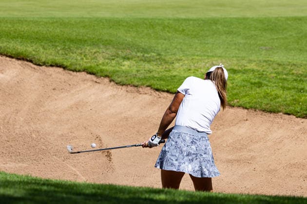 October 3, 2026, Honolulu, Hawaii, USA: SOPHIA SCHUBERT makes a chip shot from the bunker at the 7th green during Round 3 of the 2026 Lotte Championship at Hoakalei Country Club, Ewa Beach, Hawaii, USA. Honolulu USA - ZUMAm310 20261003_zsp_m310_032 Copyright: xElliotxMilesx