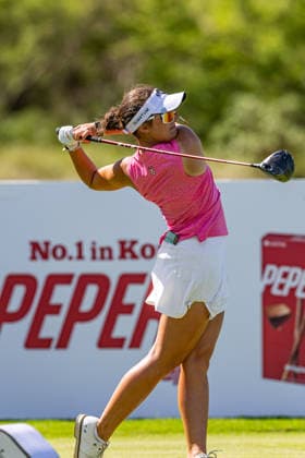 October 3, 2026, Honolulu, Hawaii, USA: CAROLINA MELGRATI tees off at the 8th tee box during Round 3 of the 2026 Lotte Championship at Hoakalei Country Club, Ewa Beach, Hawaii, USA. Honolulu USA - ZUMAm310 20261003_zsp_m310_038 Copyright: xElliotxMilesx
