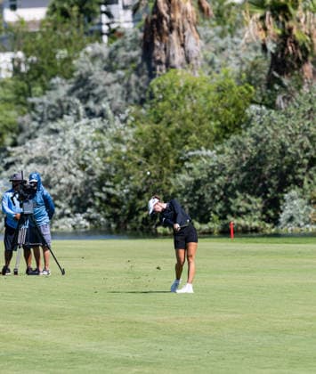 October 3, 2026, Honolulu, Hawaii, USA: POLLY MACK makes an approach shot from the 7th fairway during Round 3 of the 2026 Lotte Championship at Hoakalei Country Club, Ewa Beach, Hawaii, USA. Honolulu USA - ZUMAm310 20261003_zsp_m310_039 Copyright: xElliotxMilesx
