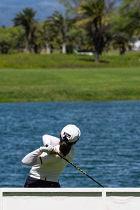 October 3, 2026, Honolulu, Hawaii, USA: YAHUI ZHANG tees off from the 8th tee box during Round 3 of the 2026 Lotte Championship at Hoakalei Country Club, Ewa Beach, Hawaii, USA. Honolulu USA - ZUMAm310 20261003_zsp_m310_027 Copyright: xElliotxMilesx
