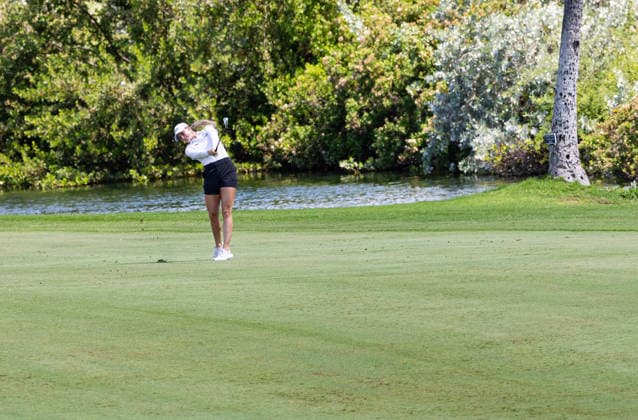 October 3, 2026, Honolulu, Hawaii, USA: BROOKE MATTHEWS makes an approach shot from the 7th fairway during Round 3 of the 2026 Lotte Championship at Hoakalei Country Club, Ewa Beach, Hawaii, USA. Honolulu USA - ZUMAm310 20261003_zsp_m310_024 Copyright: xElliotxMilesx