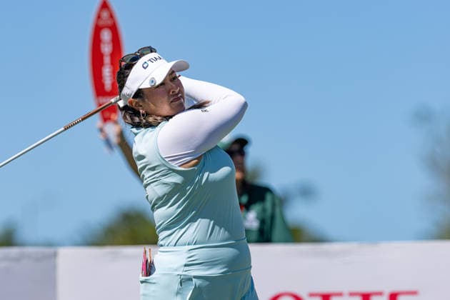 October 3, 2026, Honolulu, Hawaii, USA: LILIA VU tees off at the 1st tee during Round 3 ofthe 2026 Lotte Championship at Hoakalei Country Club, Ewa Beach, Hawaii, USA. Honolulu USA - ZUMAm310 20261003_zsp_m310_002 Copyright: xElliotxMilesx