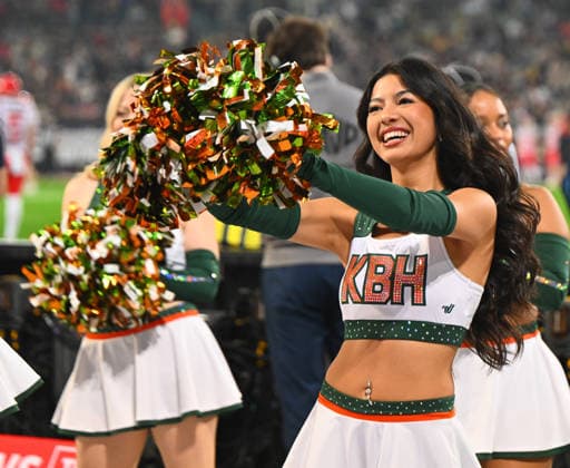 Cheerleader, die Dresden Monarchs sind Deutscher Meister 2026, GFL-Bowl, Bowl, Endspiel um die deutsche Meisterschaft zwischen den Dresden Monarchs und den Potsdam Royals, Finale, American Football, German Football League, GFL, Dresden, Rudolf-Harbig-Stadion Dresden, 03.10.2026,