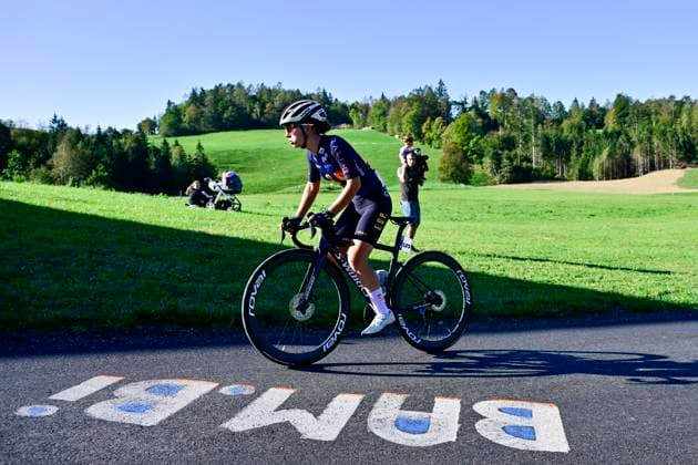 UEC 2026 Road European Championships Ljubljana 04 10 2026 LJUBLJANA, SLOVENIA - OCTOBER 04 : Odriozola Lecuona Naxara (ESP) in action during the Women Junior cycling road race at the 2026 UEC Road European Championships, an UCI Continental Championships cycling race of 66,3 km with start and finish in Sencur on October 4, 2026 in Ljubljana, Slovenia, 04 10 2026 Ljubljana Slovenia  Copyright: xJanxDexMeuleneirx
