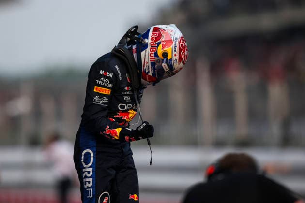 F1 - BAHRAIN GRAND PRIX IN MALAYSIA 2026 VERSTAPPEN Max (nld), Red Bull Racing Ford RB22, portrait celebrating his win during the 2026 Formula 1 Bahrain Grand Prix in Malaysia, 16th round of the 2026 Formula One World Championship, WM, Weltmeisterschaft from October 2 to 4, 2026 on the Sepang International Circuit, in Sepang, Malaysia - SepangMalaysia  Copyright: xXavixBonillax