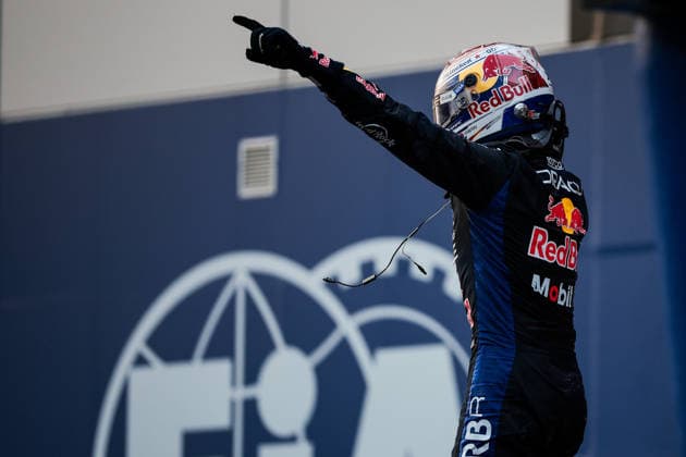 F1 - BAHRAIN GRAND PRIX IN MALAYSIA 2026 VERSTAPPEN Max (nld), Red Bull Racing Ford RB22, portrait celebration during the 2026 Formula 1 Bahrain Grand Prix in Malaysia, 16th round of the 2026 Formula One World Championship, WM, Weltmeisterschaft from October 2 to 4, 2026 on the Sepang International Circuit, in Sepang, Malaysia - SepangMalaysia  Copyright: xEricxAlonsox