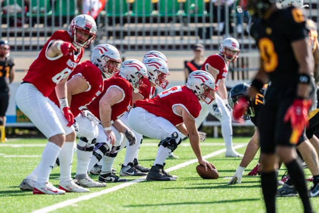 AMERICAN FOOTBALL - IFAF EC, AUT vs BEL SALZBURG,AUSTRIA,04.OCT.26 - AMERICAN FOOTBALL - IFAF European Championship, EM, Europameisterschaft Austria vs Belgium. Image shows the team of AUT.  GEPAxpictures xJulioxArellano