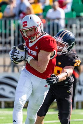 AMERICAN FOOTBALL - IFAF EC, AUT vs BEL SALZBURG,AUSTRIA,04.OCT.26 - AMERICAN FOOTBALL - IFAF European Championship, EM, Europameisterschaft Austria vs Belgium. Image shows Daniel Holzmann (AUT) and Thomas Van Heurk (BEL).  GEPAxpictures xJulioxArellano