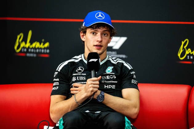 F1 - BAHRAIN GRAND PRIX IN MALAYSIA 2026 KIMI ANTONELLI Andrea (ita), Mercedes AMG F1 Team W17, portrait press conference, PK, Pressekonferenz during the 2026 Formula 1 Bahrain Grand Prix in Malaysia, 16th round of the 2026 Formula One World Championship, WM, Weltmeisterschaft from October 2 to 4, 2026 on the Sepang International Circuit, in Sepang, Malaysia - SepangMalaysia Copyright: xALBERTOxVIMERCATIx