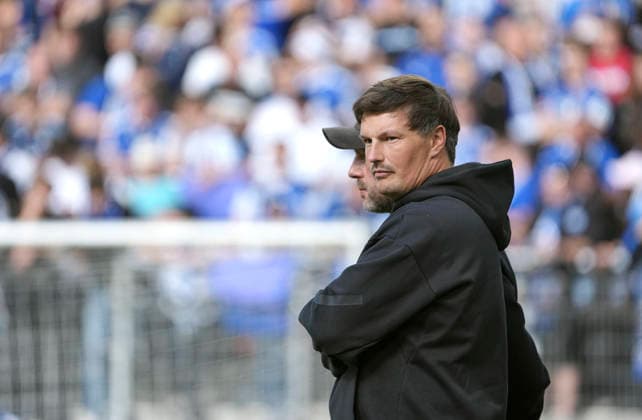 Foto : Trainer Merlin Polzin ( HSV ) Fussball Bundesliga , Freundschaftsspiel am So. 04.10.2026 Hamburger SV - FC Kopenhagen