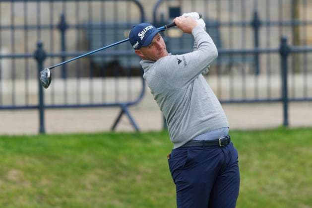 RECORD DATE NOT STATED 4th October 2026; Old Course at St Andrews, Mount Melville, Scotland; DP World Tour Golf, Alfred Dunhill Links Championship, Final Day; Sepp Straka of Austria plays a shot from the tee on the first hole DavidxYoung
