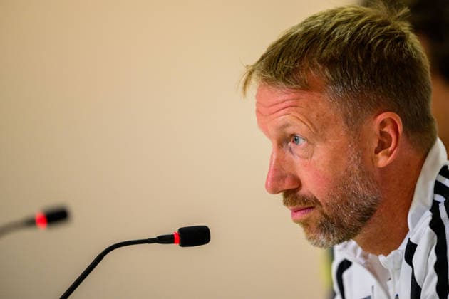 261004 Head coach Graham Potter of the Swedish men s national football team at a press conference, PK, Pressekonferenz on October 4, 2026 in Bucharest. Photo: Ludvig Thunman BILDBYRAN kod LT LT0827 fotboll football soccer fotball nations league uefa nations league presskonferens press conference sverige sweden sverige a bbeng fotboll football soccer fotball nations league uefa nations league presskonferens press conference sverige sweden sverige a bbeng Copyright: LUDVIGxTHUNMAN BB261004LT078