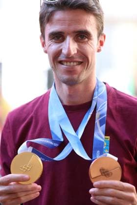Trento s Festival Pierre Teyssot MAXPPP ; Il Festival dello Sport 2026 in Trento. Thibault Anselmet (FRA) poses with his gold and bronze medals won in Ski mountaineering, during Olympic Winter games, Winterspiele,Spiele, Summer games Milano Cortina 2026. Thibault Anselmet (FRA) Pierre Teyssot Maxppp Trento Trentino South Tyrol Italy  Copyright: xMAXPPPxPierrexTeyssotx TEY34283 TEY34283