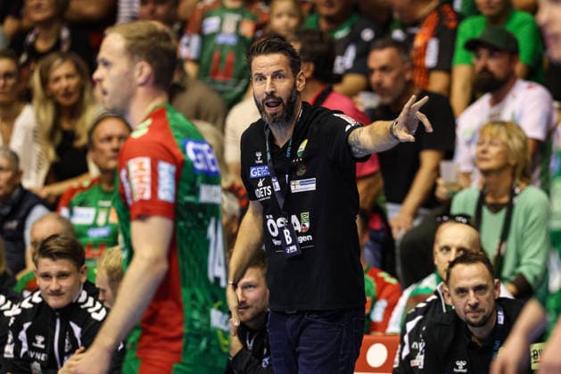 Trainer Bennet Wiegert (SC Magdeburg) - Handball Bundesliga Saison 2026-2027 SC Magdeburg vs. HC Erlangen in der GETEC Arena in Magdeburg - Handball,Deutschland,04.10.2026