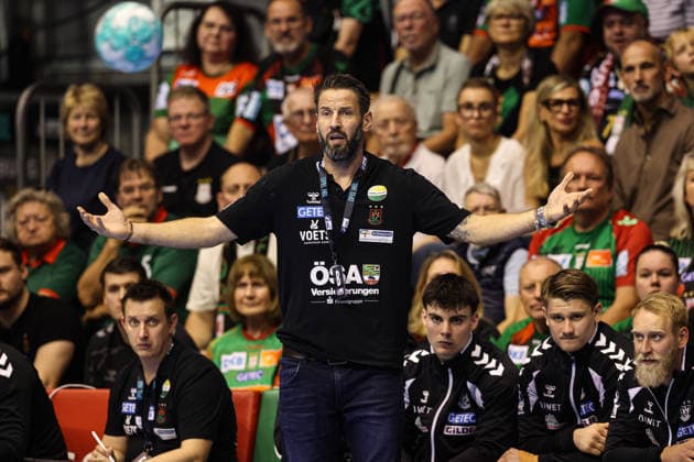 Trainer Bennet Wiegert (SC Magdeburg) - Handball Bundesliga Saison 2026-2027 SC Magdeburg vs. HC Erlangen in der GETEC Arena in Magdeburg - Handball,Deutschland,04.10.2026