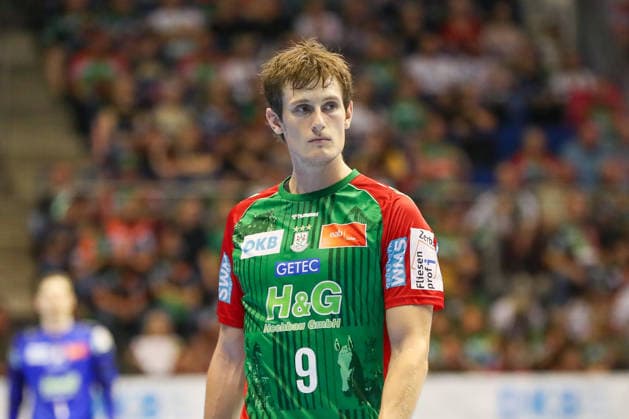 04.10.2026, xgox, Handball - Opel HBL SC Magdeburg - HC Erlangen emspor, v.l. Oskar Vind Rasmussen (Magdeburg, 9) Magdeburg
