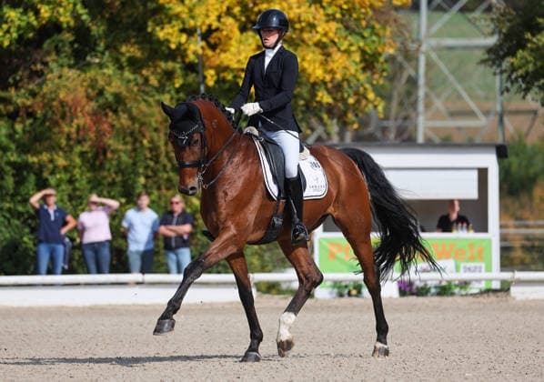 2026.10.04, Deutschland, Ludwigsburg Reiten Dressur Preis der BW - Bank, Ann-Kathrin Lindner (RV Ilsfeld) auf Vitasprint (3. Platz)