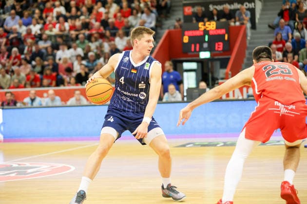 GER, GIESSEN 46ers vs. VfL SparkassenStars Bochum, Basketball, ProA, 3. Spieltag, Spielzeit 2026 2027, 04.10.2026,Niklas Geske (VfL SparkassenStars Bochum) GER, GIESSEN 46ers vs. VfL SparkassenStars Bochum, Basketball, ProA, 3. Spieltag, Spielzeit 2026 2027, 04.10.2026 GIESSEN 46ers Copyright: xEibner-Pressefoto JavadxMohammadpourx EP_JMR