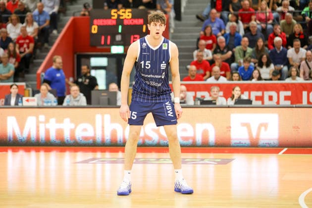 GER, GIESSEN 46ers vs. VfL SparkassenStars Bochum, Basketball, ProA, 3. Spieltag, Spielzeit 2026 2027, 04.10.2026,Thomas Kamarad (VfL SparkassenStars Bochum) GER, GIESSEN 46ers vs. VfL SparkassenStars Bochum, Basketball, ProA, 3. Spieltag, Spielzeit 2026 2027, 04.10.2026 GIESSEN 46ers Copyright: xEibner-Pressefoto JavadxMohammadpourx EP_JMR