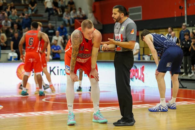 GER, GIESSEN 46ers vs. VfL SparkassenStars Bochum, Basketball, ProA, 3. Spieltag, Spielzeit 2026 2027, 04.10.2026,Robin Benzing (Giessen 46ers) GER, GIESSEN 46ers vs. VfL SparkassenStars Bochum, Basketball, ProA, 3. Spieltag, Spielzeit 2026 2027, 04.10.2026 GIESSEN 46ers Copyright: xEibner-Pressefoto JavadxMohammadpourx EP_JMR