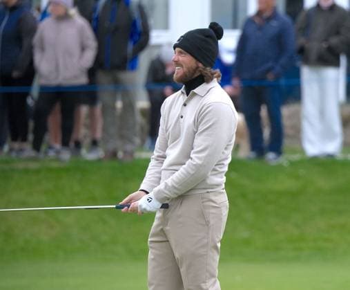 UK: The Alfred Dunhill Links Championship at The Old Course, St Andrews, Scotland on 04 October 2026: Pictured: Tommy Fleetwood (England) on the 17th fairway during the final round of the Alfred Dunhill Links Championship 2026 at the Old Course, St Andrews St Andrews The Old Course Fife Scotland Copyright: xAlexxToddx