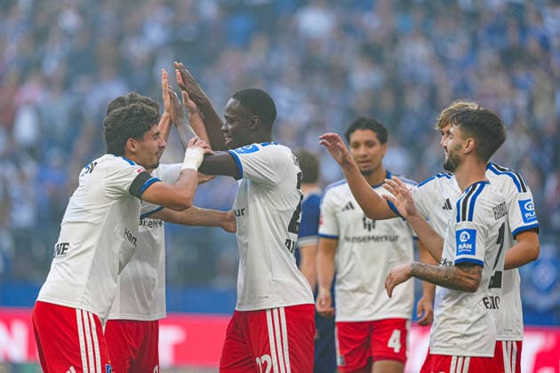 Torjubel Hamburger SV nach Tor zum 1:0 Kofi Amoako (Hamburger SV, 22) GER, Hamburger SV vs. FC Kopenhagen, Fußball, Testspiel, Saison 2026 2027, 04.10.2026 GER, Hamburger SV vs. FC Kopenhagen, Fußball, Testspiel, Saison 2026 2027, 04.10.2026 Hamburg Copyright: xEibner-Pressefoto MarcelxvonxFehrnx EP_MFN