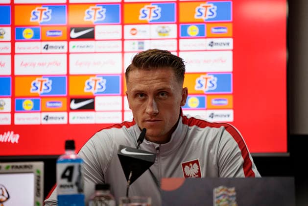 Marcin Bulka seen during Official press conference, PK, Pressekonferenz and training of Polish National football team before Nations League Division B game against Bosnia and Herzegovina (Maciej Rogowski Ball Raw Images) Zenica Ullevaal Stadion Bosnia and Herzegovina Copyright: xMaciejxRogowskix maciejrogowski_04102026conference-3
