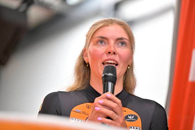 Cycling and Coffee - Lotto Intermarche - Charles Liegeois THIMISTER, BELGIUM - OCTOBER 04 : Vervloet Sterre (NED) of Lotto Intermarche Ladies during the Cycling and Coffee - Lotto Intermarche - Charles Liegeois Fan Day on October 4, 2026 in Thimister, Belgium, 04 10 2026 ( Thimister Belgium  Copyright: xSesx