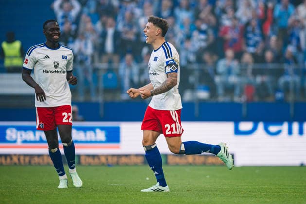 Testspiel: Hamburger SV vs. FC Kopenhagen, 04.10.2026 TOR, JUBEL durch Nicolai Remberg (Hamburger SV, 21) zum 2:0; Fußball, Testspiel: Hamburger SV vs. FC Kopenhagen am 04.10.2026 im Volksparkstadion, Hamburg DFL REGULATIONS PROHIBIT ANY USE OF PHOTOGRAPHS AS IMAGE SEQUENCES AND OR QUASI-VIDEO. Copyright: xBEAUTIFULxSPORTS Tonhäuserx