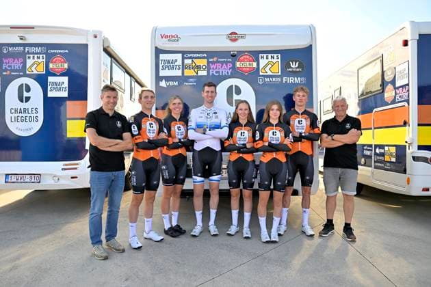 Cycling and Coffee - Lotto Intermarche - Charles Liegeois THIMISTER, BELGIUM - OCTOBER 04 : Charles Liegeois Cyclocross Team during the Cycling and Coffee - Lotto Intermarche - Charles Liegeois Fan Day on October 4, 2026 in Thimister, Belgium, 04 10 2026 ( Thimister Belgium  Copyright: xSesx