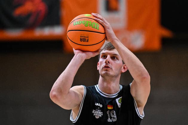 04.10.2026, GER, Basketball, Herren, 2.BL ProA, Saison 2026 2027, 3. Spieltag, OrangeAcademy vs MHP Academics Heidelberg Lorenz Brenneke (Heidelberg, 19) Neu-Ulm Orange Campus Bayern Deutschland Copyright: xNordphotox xHafnerx