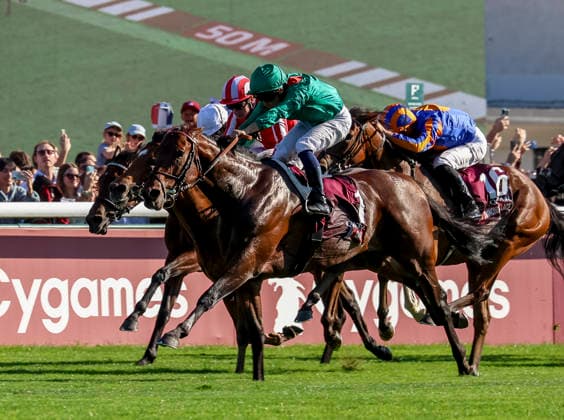 HORSE RACING 2026: Qatar Prix De LÃ¢â‚¬â ¢Arc De Triomphe Day Longchamp OCT 04 October 4, 2026, Paris, USA: Daryz (1) ridden by Mickael Barzalona wins the Qatar Prix de lÃ¢â‚¬â ¢arc de Triomphe (Group 1) at Longchamp Racecourse in Paris, France on October 4, 2026. Sandra Scherning Eclipse Sportswire CSM(Credit Image: Â Sandra Scherning Cal Media) Paris USA EDITORIAL USE ONLY Copyright: xx ZUMA-20261004_faf_cs17_078.jpg SandraxScherningx csmphotothree530757