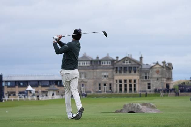 Adrian Meronk on the 18th tee Alfred Dunhill Links Championship, Round 4, The Old Course, St Andrews, UK, Scotland - 04 Oct 2026 United Kingdom  Copyright: xStuartxWallace Shutterstockx 17185331s