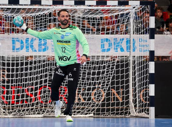 04.10.2026, Deutschland, Stuttgart, Opel HBL, Bundesliga 2026 2027, TVB Stuttgart vs. TBV Lemgo Lippe, Mohamed Essam Moustafa El-Tayar (TVB)