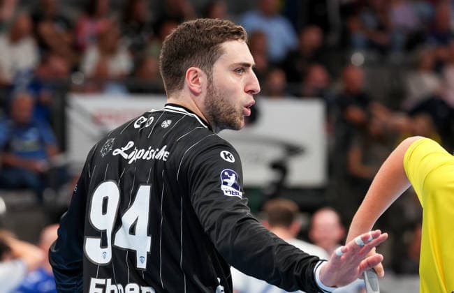 04.10.2026, Deutschland, Stuttgart, Opel HBL, Bundesliga 2026 2027, TVB Stuttgart vs. TBV Lemgo Lippe, Domenico Ebner (TBV)