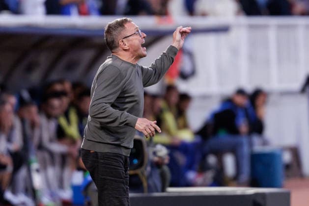 SOCCER - NL, KOS vs AUT PRISTINA,KOSOVO,04.OCT.26 - SOCCER - UEFA Nations League, OEFB international match, Länderspiel, Nationalmannschaft Kosovo vs Austria. Image shows head coach Ralf Rangnick (AUT).  GEPAxpictures xArminxRauthner