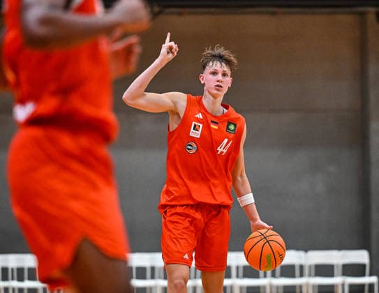 04.10.2026, GER, Basketball, Herren, 2.BL ProA, Saison 2026 2027, 3. Spieltag, OrangeAcademy vs MHP Academics Heidelberg Zoran Milicic (OrangeAcademy, 44) Neu-Ulm Orange Campus Bayern Deutschland Copyright: xNordphotox xHafnerx