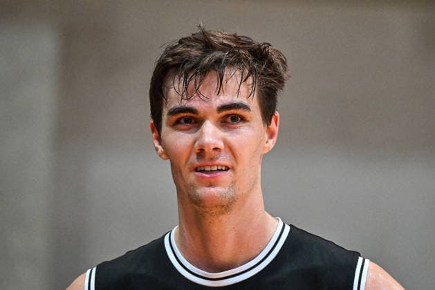 04.10.2026, GER, Basketball, Herren, 2.BL ProA, Saison 2026 2027, 3. Spieltag, OrangeAcademy vs MHP Academics Heidelberg Joschka Ferner (Heidelberg, 15) Neu-Ulm Orange Campus Bayern Deutschland Copyright: xNordphotox xHafnerx