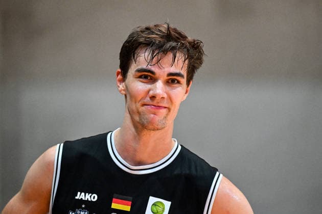 04.10.2026, GER, Basketball, Herren, 2.BL ProA, Saison 2026 2027, 3. Spieltag, OrangeAcademy vs MHP Academics Heidelberg Joschka Ferner (Heidelberg, 15) Neu-Ulm Orange Campus Bayern Deutschland Copyright: xNordphotox xHafnerx