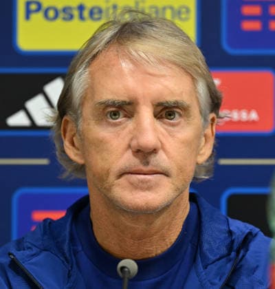 Ahead of Italy v Turkiye: UEFA Nations League A Group 1 match BOLOGNA, ITALY - OCTOBER 2: Head coach of Italy Roberto Mancini speaks during a press conference, PK, Pressekonferenz ahead of the UEFA Nations League A Group 1 match between Italy and Turkiye at Stadio Renato Dall Ara in Bologna, Italy on October 4, 2026. Mustafa Yalcin Anadolu Bologna Italy. Editorial use only. Please get in touch for any other usage.  Copyright: x2026xAnadoluxMustafaxYalcinx
