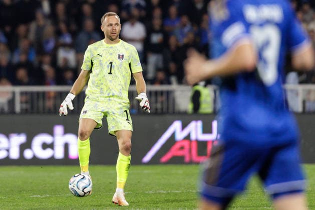 SOCCER - NL, KOS vs AUT PRISTINA,KOSOVO,04.OCT.26 - SOCCER - UEFA Nations League, OEFB international match, Länderspiel, Nationalmannschaft Kosovo vs Austria. Image shows Alexander Schlager (AUT).  GEPAxpictures xArminxRauthner
