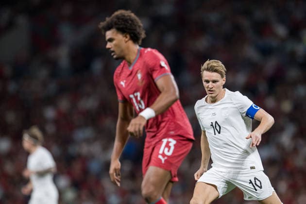 261004 Martin odegaard of Norway during the Nations League football match between Portugal and Norway on October 4, 2026 in Porto. Photo: Vegard Grott BILDBYRAN kod VG VG1020 bbeng fotboll football soccer fotball nations league landskamp norge norway portugalbbeng fotboll football soccer fotball nations league landskamp norge norway portugal Copyright: VEGARDxGRoTT BB261004VG040