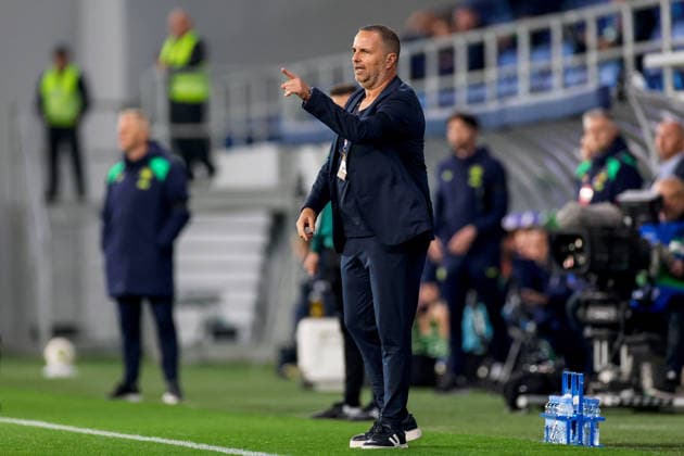 UEFA Nations League Group Stage, TSC Arena, BaÄka Topola, Serbia 4 10 2026 Republic of Ireland vs Israel Israel s Manager Ran Ben Simon Ran Ben Simon 4 10 2026  Copyright: xx RB1_9329